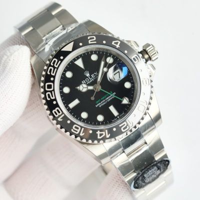 Clean Factory ROLEX GMT  904L Steel 3285 Movement Black Watch